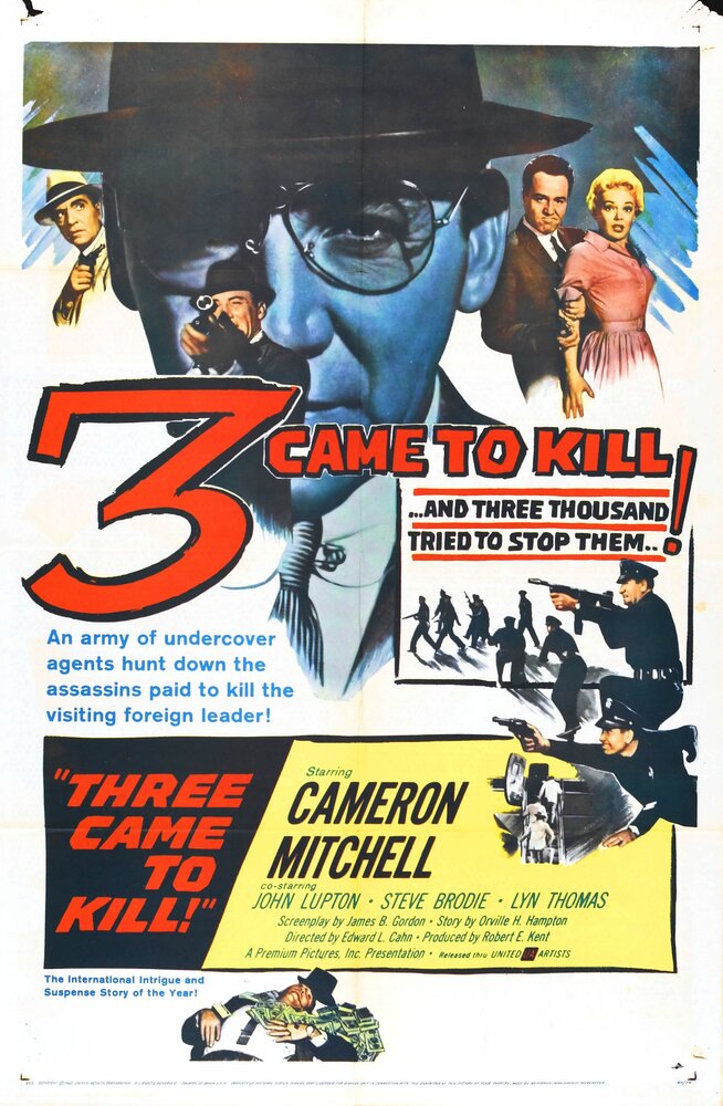Three Came to Kill (1960) постер