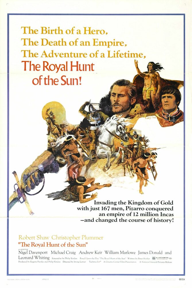 Королевская охота за солнцем (1969) постер
