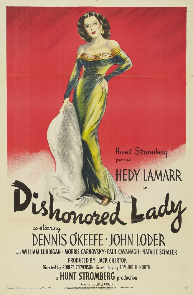 Обесчещенная леди (1947) постер